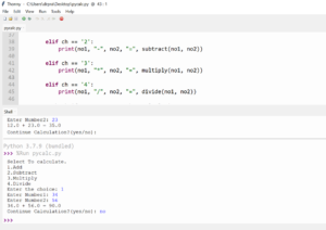 Calculator Program In Python | On Different IDEs - CopyAssignment