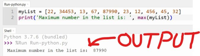 Largest Number In The List In Python | Assignment Expert - CopyAssignment
