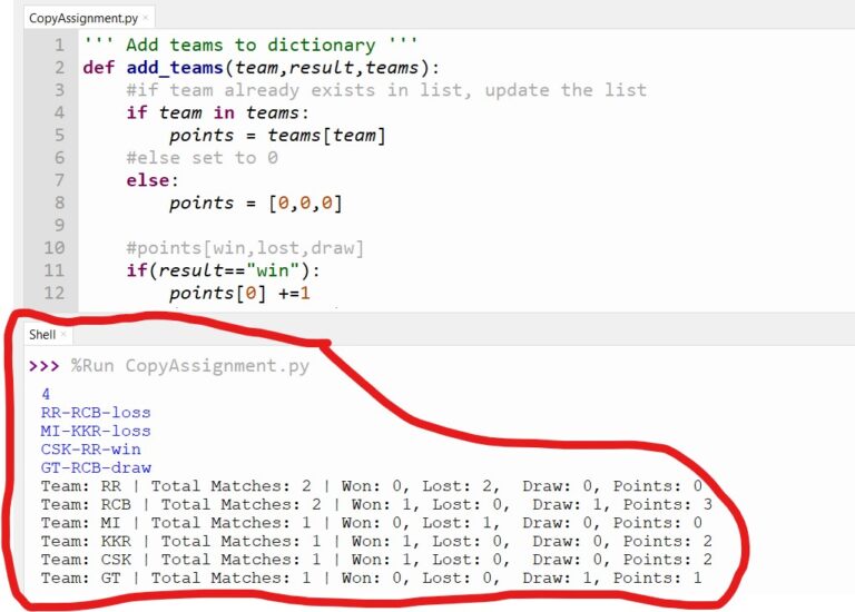 team-points-in-python-assignment-expert-copyassignment