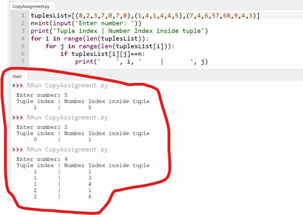 Nested List Indexing Python - CopyAssignment