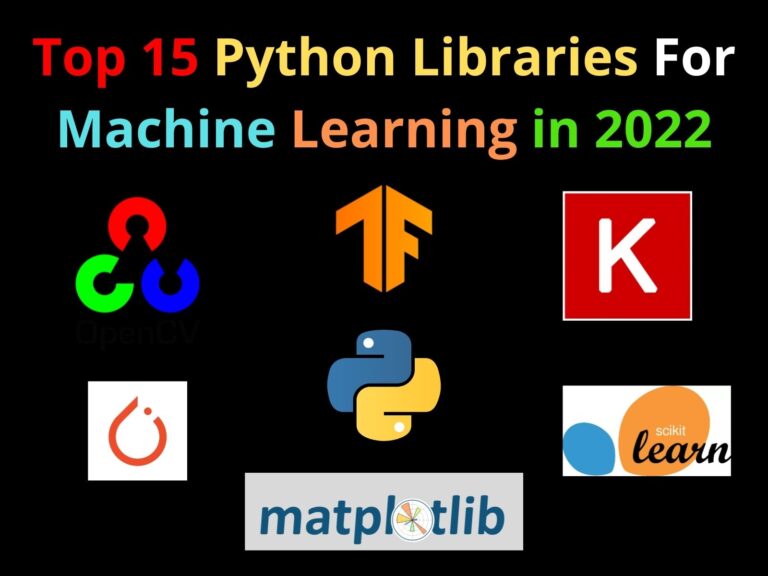 Top 15 Python Libraries For Machine Learning In 2022 - CopyAssignment