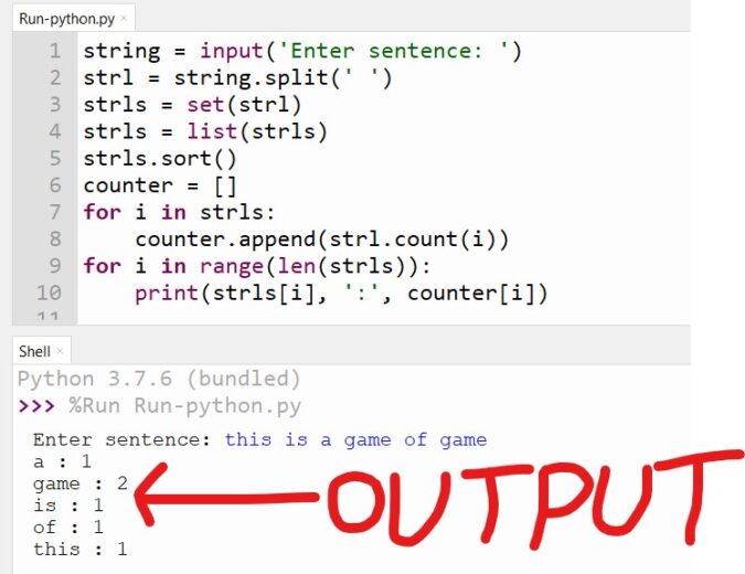 Word Occurrence Count In Python