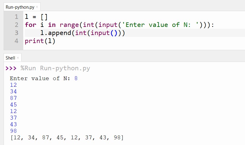 Print List With Numbers Python