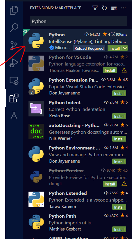 search python