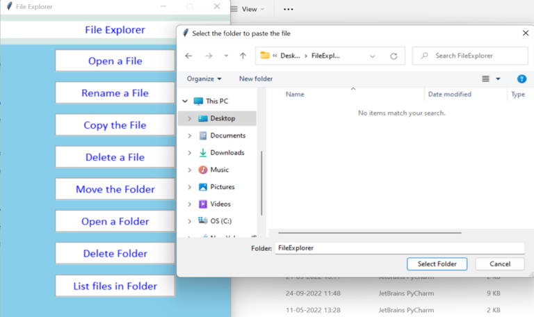 File Explorer in Python using Tkinter – CopyAssignment