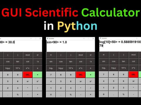 GUI Scientific Calculator in Python
