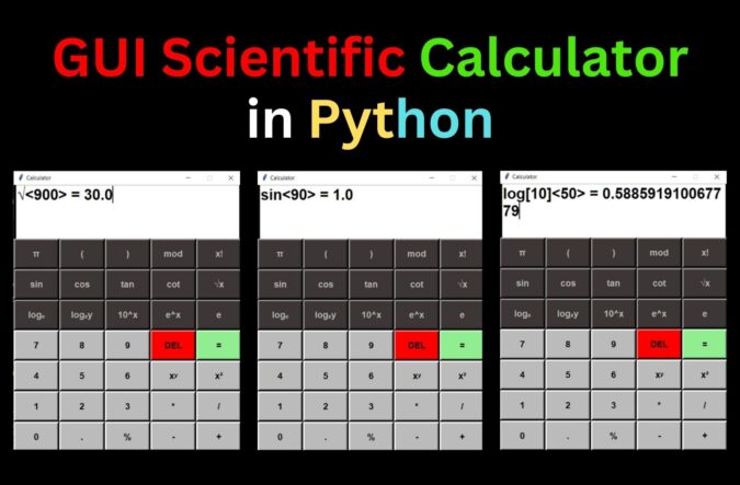 GUI Scientific Calculator in Python