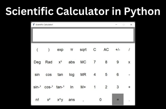 Scientific Calculator in Python