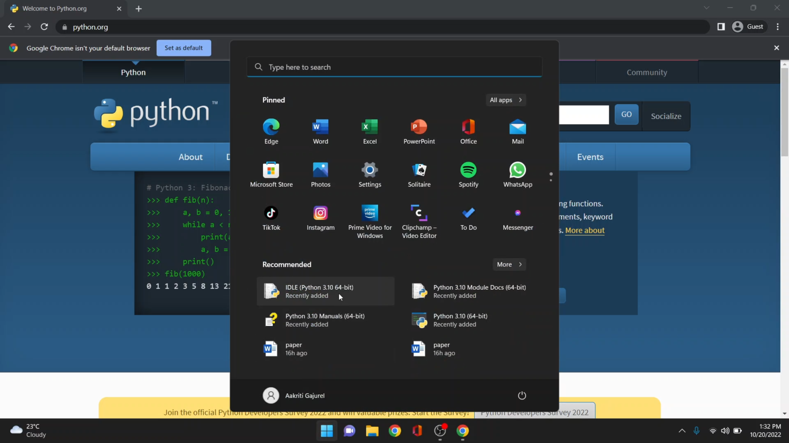 Install and setup Python in Windows 11 – CopyAssignment