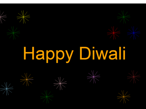 Draw Happy Diwali in Python Turtle