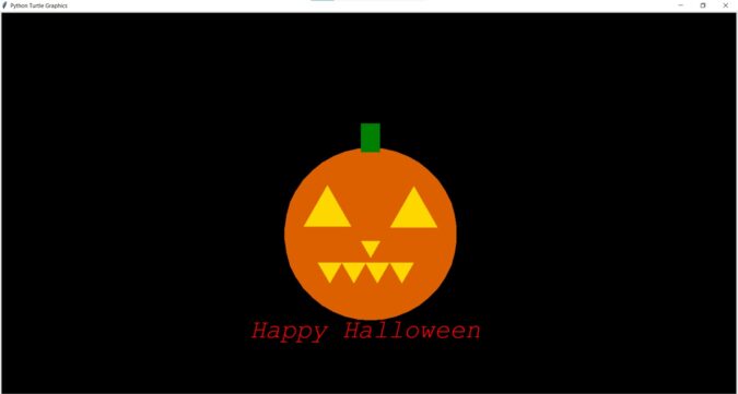 Draw Halloween In Python Turtle - CopyAssignment