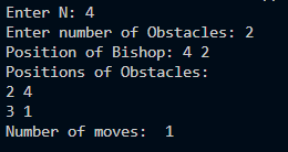 Input1 and Output1 for Number of Moves in Python