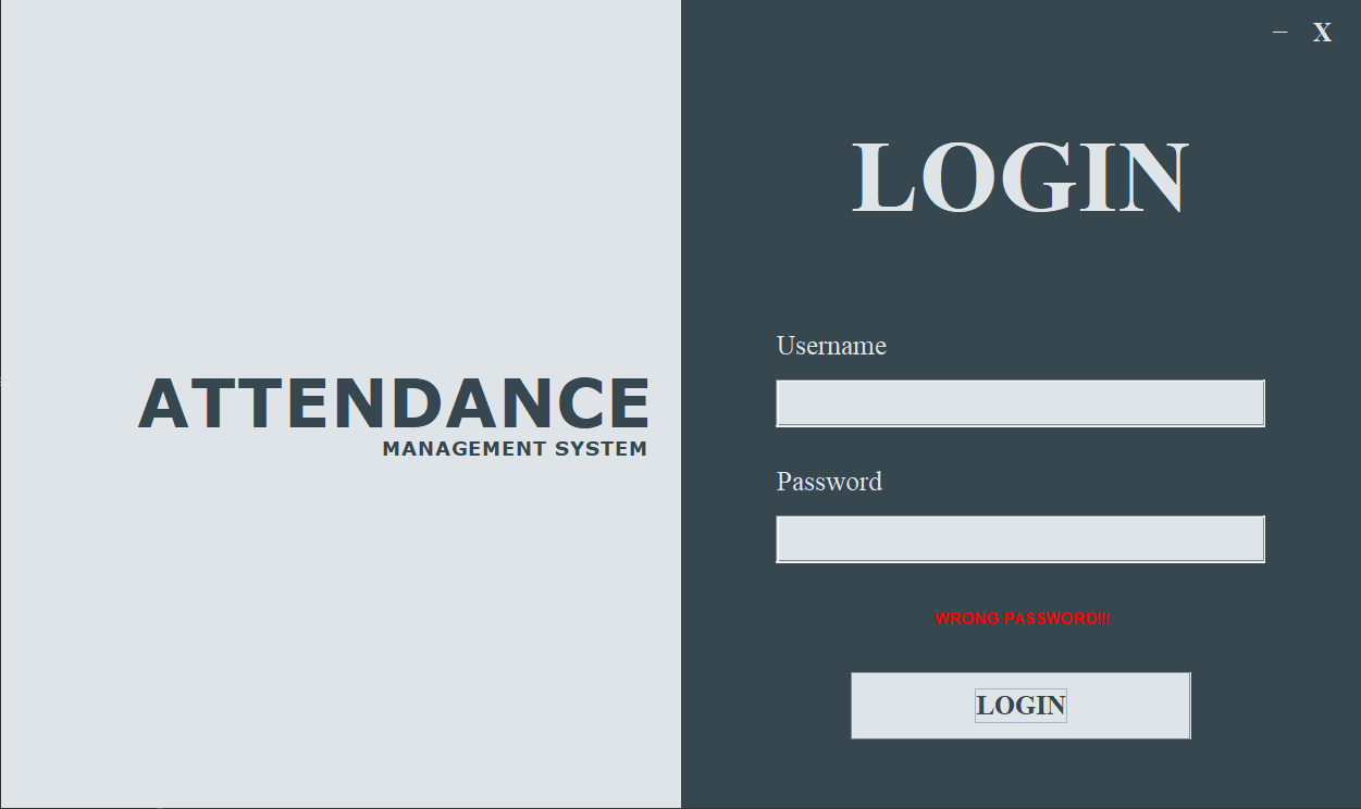 attendance management system project in java using netbeans