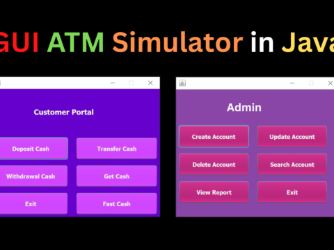 ATM Simulator In Java