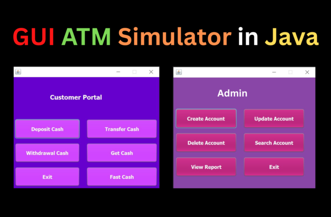 ATM Simulator In Java