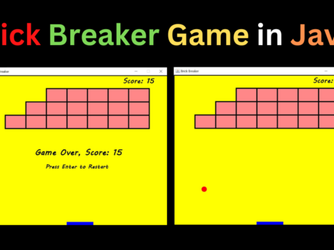 Brick Breaker Game in Java