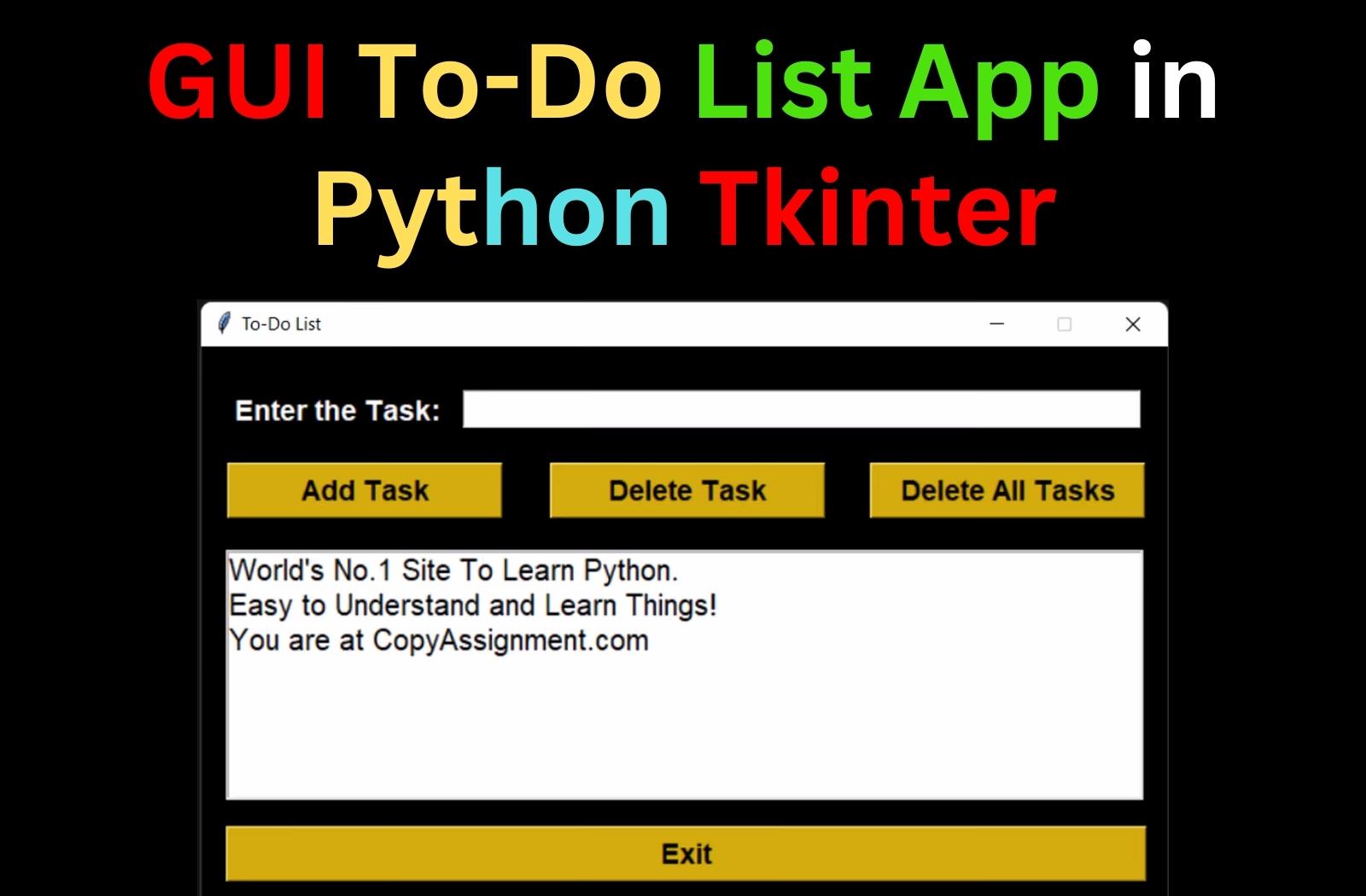 Gui To Do List App In Python Tkinter Copyassignment My Xxx Hot Girl 9665