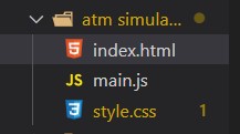 folder structure for ATM in JavaScript