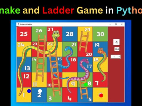 Snake and Ladder Game in Python