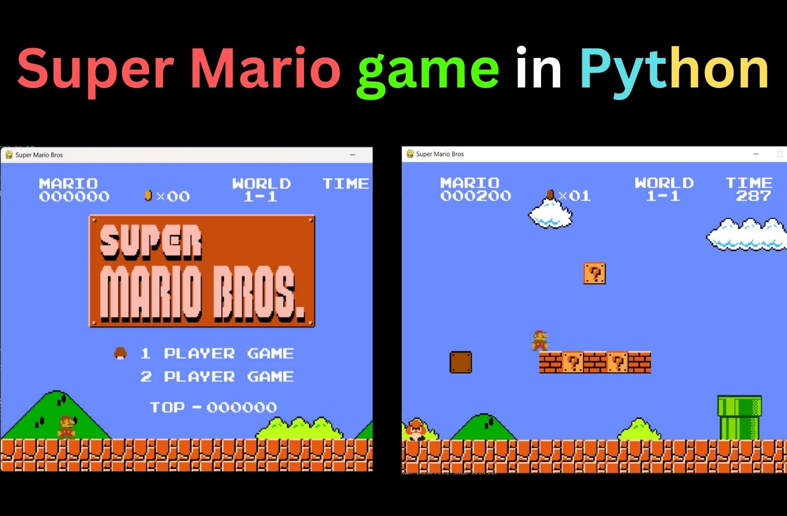 Super Mario Game In Python Using Pygame CopyAssignment