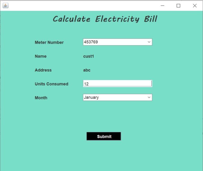 Electricity Bill Management System Project In Java - CopyAssignment