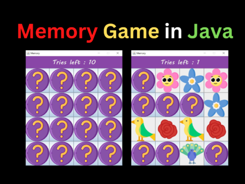 Memory Game in Java