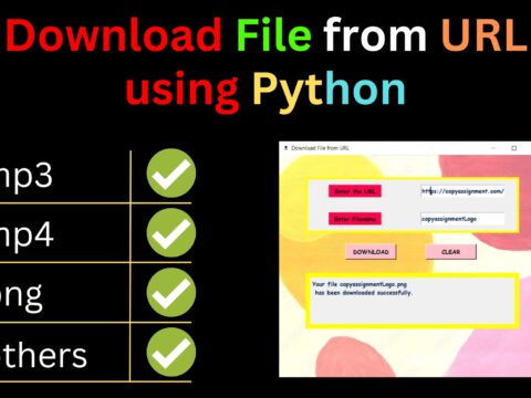 Download File from URL using Python