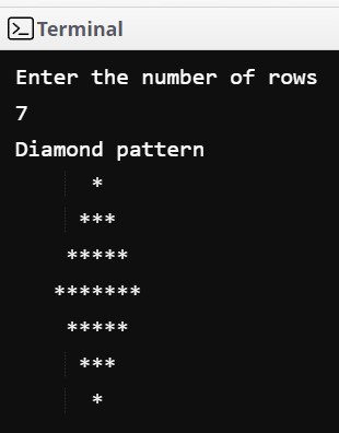 Diamond Pattern in C++