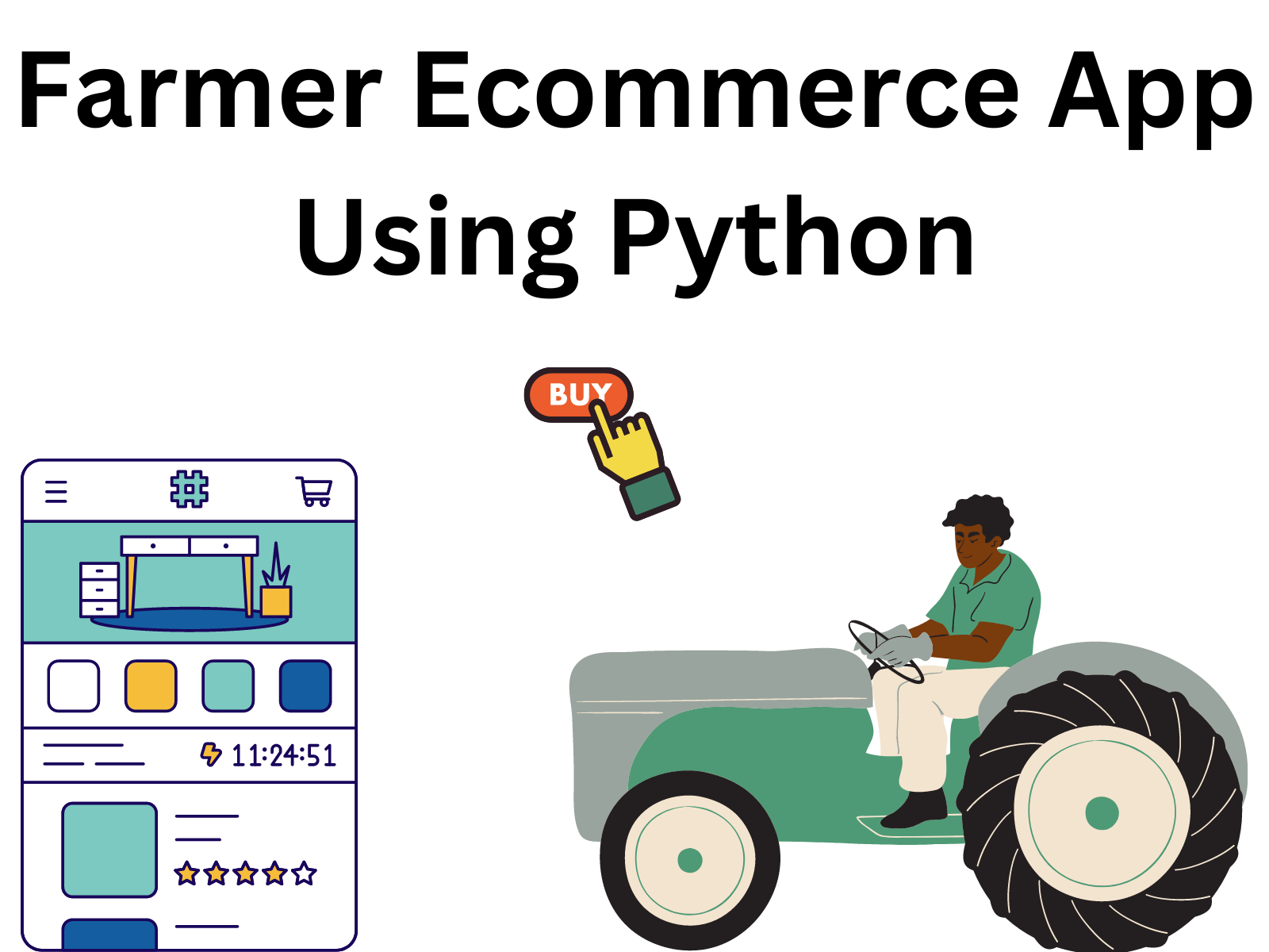 Farmer Ecommerce App Using Python tkinter