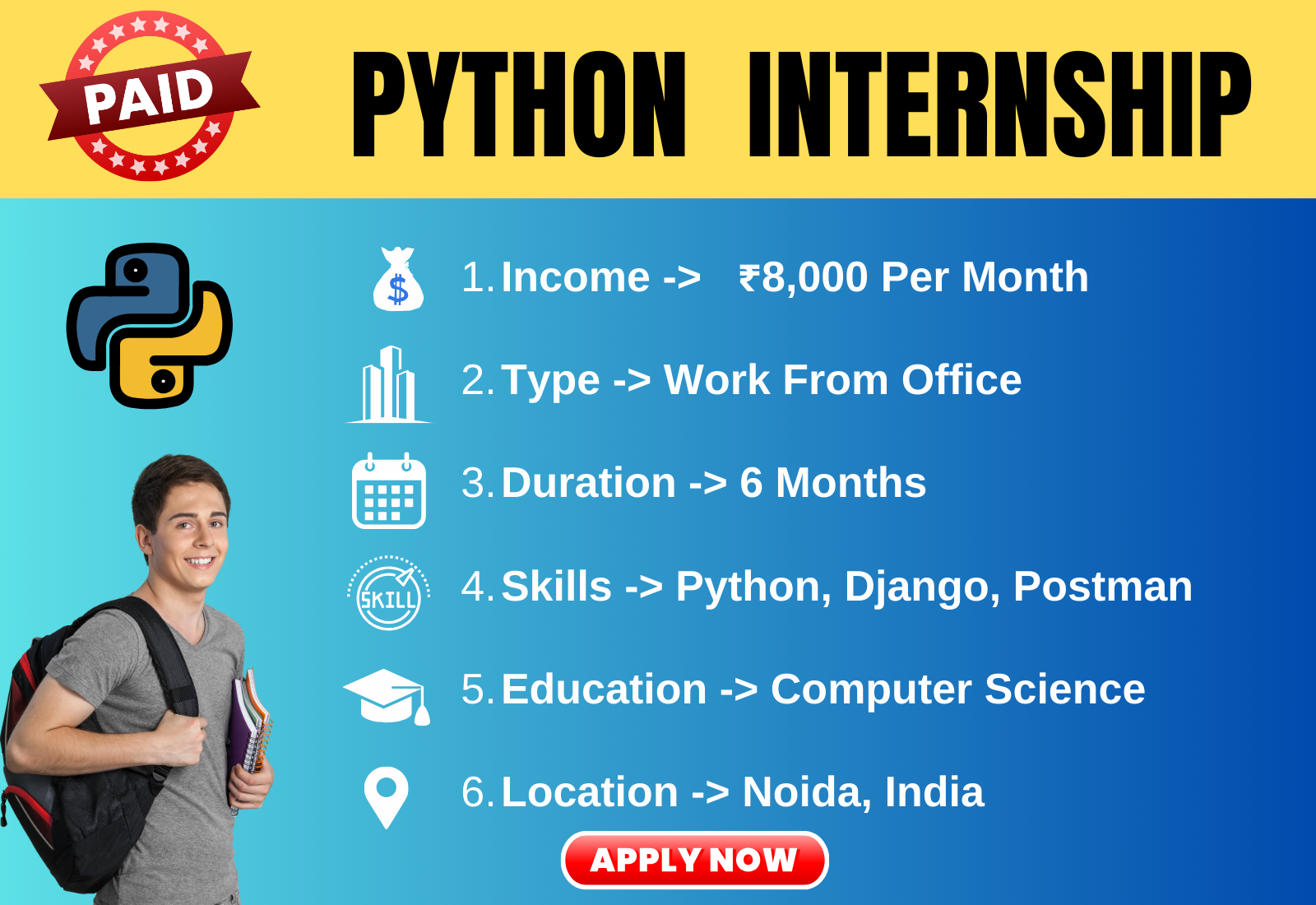 Job Description For Python Internship