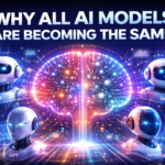 Why AI models like GPT, Claude, and Gemini are becoming similar due to the transformer architecture and scaling of large language models